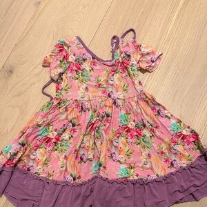 Whimsical Floral Unicorn Dress for Kids